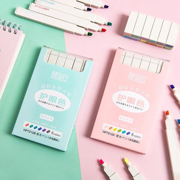 highlighters morandi pastel colors brush tip fluorescent marker pen 6pcs/set super soft color for office school supplies, Black;red
highlighters morandi pastel colors brush tip fluorescent marker pen 6pcs/set super soft color for office school supplies, Black;red