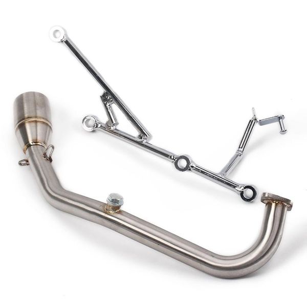 motorcycle exhaust system escape front link pipe head connect tube stainless steel for sym gr125 gr150
motorcycle exhaust system escape front link pipe head connect tube stainless steel for sym gr125 gr150