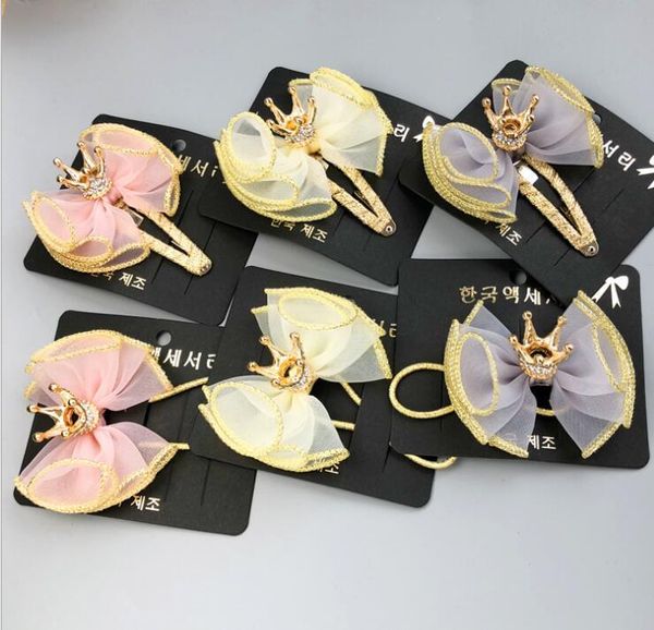 fashion cute crown organza bow snap clips glitter tiaras bowknot elastic hair bands princess boutique accessories, Slivery;white
fashion cute crown organza bow snap clips glitter tiaras bowknot elastic hair bands princess boutique accessories, Slivery;white