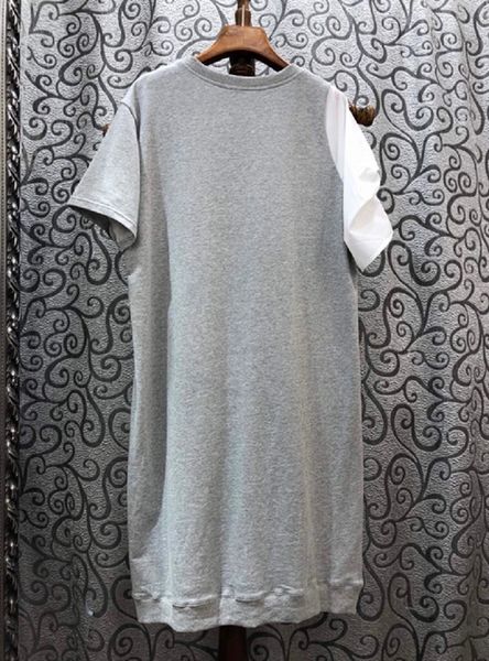 dress t-shirt summer ladies appliques flower deco short sleeve black blue grey long dress, Black;gray
dress t-shirt summer ladies appliques flower deco short sleeve black blue grey long dress, Black;gray