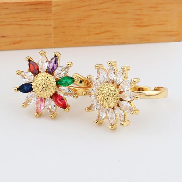 wedding rings romantic women gold color rainbow + cubic zirconia multicolor cz big flower engagement ring jewelry bride jewellry, Slivery;golden
wedding rings romantic women gold color rainbow + cubic zirconia multicolor cz big flower engagement ring jewelry bride jewellry, Slivery;golden