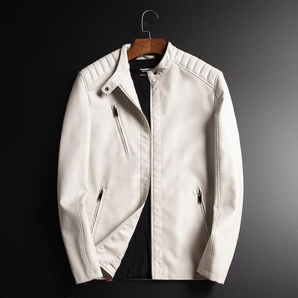men's fur & faux 2021 autumn fashion stand collar jacket motorcycle men clothes korean male casual pu leather outerwear, Black
men's fur & faux 2021 autumn fashion stand collar jacket motorcycle men clothes korean male casual pu leather outerwear, Black