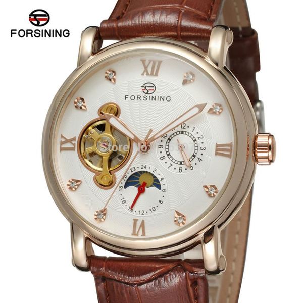 arrive forsining fsg800m3r3 moon phase fashion design with rose gold color case silver dial stones brown genuine band wristwatches, Slivery;brown
arrive forsining fsg800m3r3 moon phase fashion design with rose gold color case silver dial stones brown genuine band wristwatches, Slivery;brown