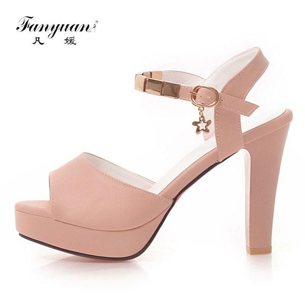 dress shoes fanyuan fashion star buckle strap sandals summer solid platform women casual metal decoration ankle high heels, Black
dress shoes fanyuan fashion star buckle strap sandals summer solid platform women casual metal decoration ankle high heels, Black