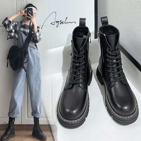 oguhiden martin women's british style autumn 2021 black ins locomotive short boots cool
oguhiden martin women's british style autumn 2021 black ins locomotive short boots cool