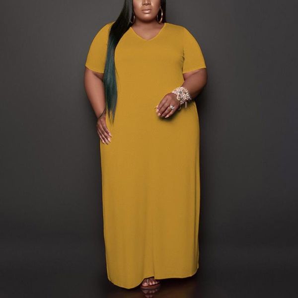 casual dresses causal summer long solid short sleeve loose straight ankle length fashion daily wear vestidos mujer dress 2021, Black;gray
casual dresses causal summer long solid short sleeve loose straight ankle length fashion daily wear vestidos mujer dress 2021, Black;gray