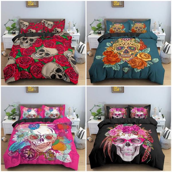 bedding sets terrorist style duvet cover with pillowcase skulls and red roses set soft quilt bedclothes single twin king
bedding sets terrorist style duvet cover with pillowcase skulls and red roses set soft quilt bedclothes single twin king