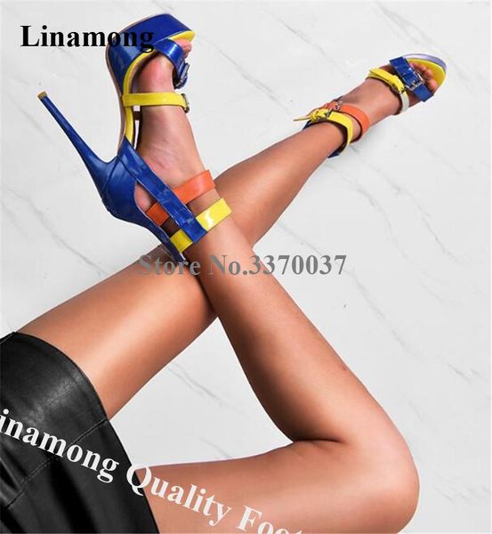 dress shoes linamong charming patchwork high platform stiletto heel sandals mixed-colors straps super heels, Black
dress shoes linamong charming patchwork high platform stiletto heel sandals mixed-colors straps super heels, Black