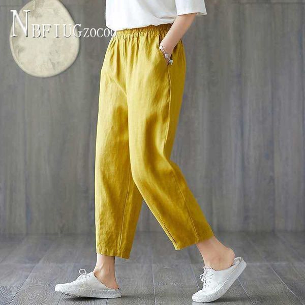 elastic waist pocket ankle length women radish pants cotton linen female trousers women's & capris, Black;white
elastic waist pocket ankle length women radish pants cotton linen female trousers women's & capris, Black;white