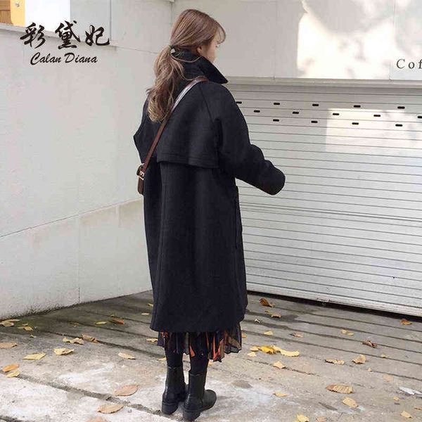 caidaifei korean autumn and winter 2017 fashion versatile woolen coat large size slim fit solid women, Black
caidaifei korean autumn and winter 2017 fashion versatile woolen coat large size slim fit solid women, Black
