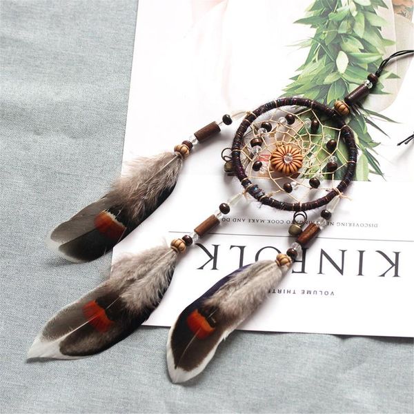 decorative objects & figurines handmade retro ethnic dream- catcher natural feather hanging decorations for bedroom living room car p
decorative objects & figurines handmade retro ethnic dream- catcher natural feather hanging decorations for bedroom living room car p