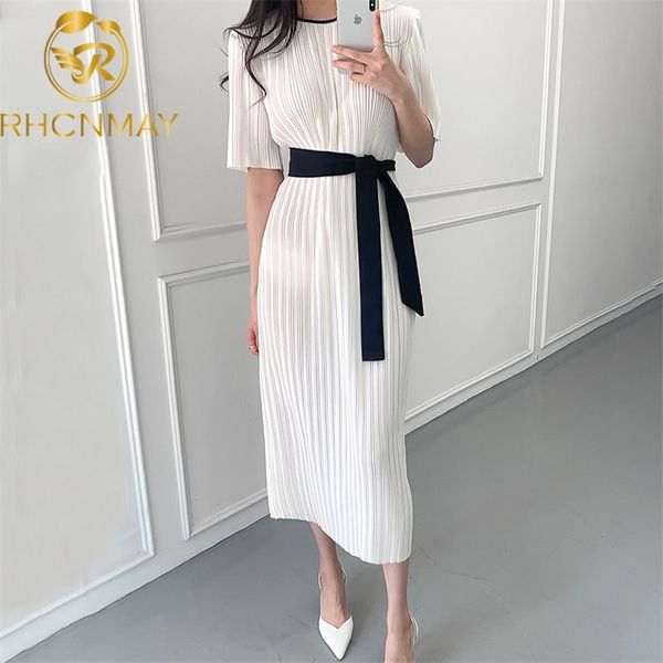 korean chic women dress office ladies casual pleated short sleeve dresses bandage lacing bow ol vestidos femme elegante 210331, Black;gray
korean chic women dress office ladies casual pleated short sleeve dresses bandage lacing bow ol vestidos femme elegante 210331, Black;gray