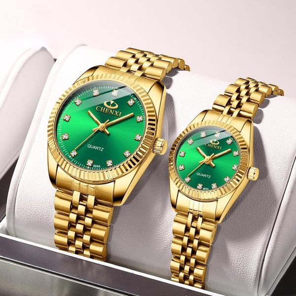 wristwatches men and women watch waterproof business wrist golden couple watches, Slivery;brown
wristwatches men and women watch waterproof business wrist golden couple watches, Slivery;brown