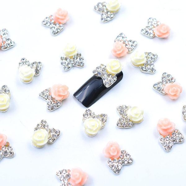 10pcs/pack diy metal manicure bowtie 3d alloy butterfly shiny rhinestone festival nail decorations1, Silver;gold
10pcs/pack diy metal manicure bowtie 3d alloy butterfly shiny rhinestone festival nail decorations1, Silver;gold