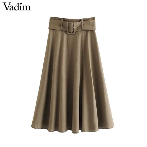 skirts vadim women elegent solid midi skirt vintage sashes side zipper female casual a line mid calf faldas mujer ba584, Black
skirts vadim women elegent solid midi skirt vintage sashes side zipper female casual a line mid calf faldas mujer ba584, Black