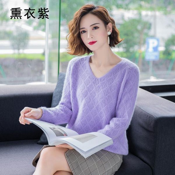 selling autumn and winter mink sweater women's v-neck pullover hollow bottoming shirt loose knit woolen short large size sweaters, White;black
selling autumn and winter mink sweater women's v-neck pullover hollow bottoming shirt loose knit woolen short large size sweaters, White;black