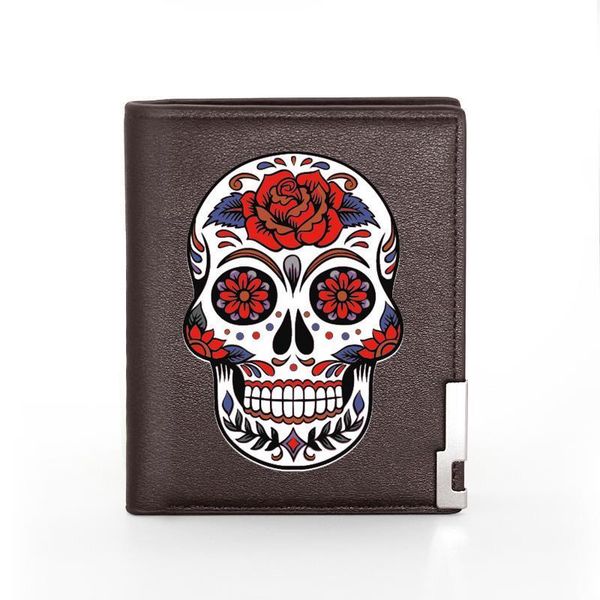 classic fashion flower skull printing pu leather wallet men steampunk credit card holder short purse male, Red;black
classic fashion flower skull printing pu leather wallet men steampunk credit card holder short purse male, Red;black