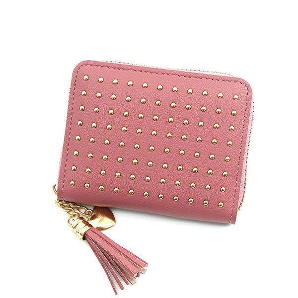 wallets fashion korean women's wallet short studs dark cell zipper little girl coin purse, Red;black
wallets fashion korean women's wallet short studs dark cell zipper little girl coin purse, Red;black