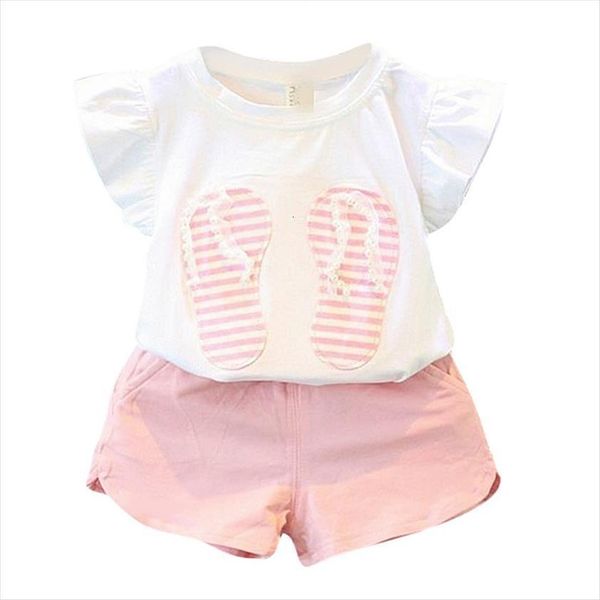 girls 2pcs short sleeve suit casual t shirt pants kit fashionable childrens sets for, White
girls 2pcs short sleeve suit casual t shirt pants kit fashionable childrens sets for, White