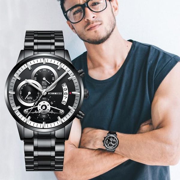wristwatches brand business design mens casual watch retro three eye quartz cloack stainless strap modern wristwatch relogio masculino, Slivery;brown
wristwatches brand business design mens casual watch retro three eye quartz cloack stainless strap modern wristwatch relogio masculino, Slivery;brown