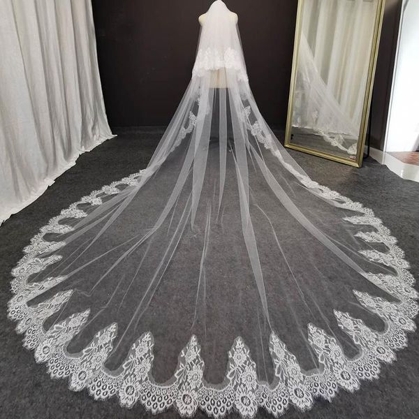 bridal veils elegant lace cathedral veil 3 meters 2 tiers long wedding with comb accessories, Black
bridal veils elegant lace cathedral veil 3 meters 2 tiers long wedding with comb accessories, Black
