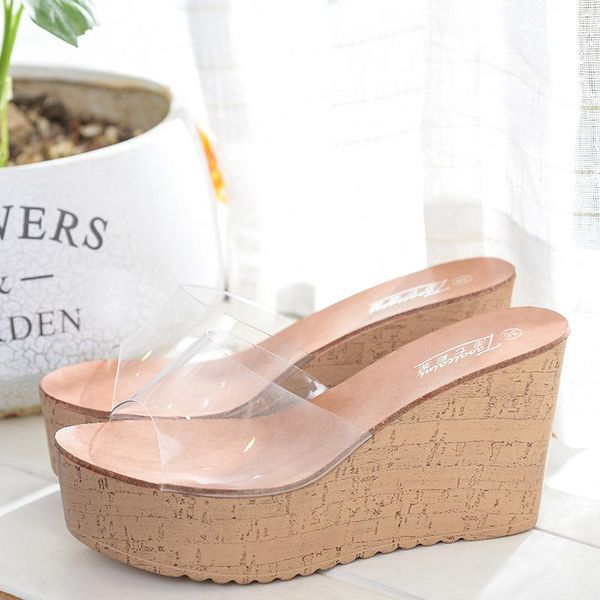 dress shoes wood wedges transparent band slingback women sandals summer muffin slippers clear platform femmes sandalias2021, Black
dress shoes wood wedges transparent band slingback women sandals summer muffin slippers clear platform femmes sandalias2021, Black