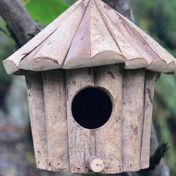 outside wooden bird house shelter habitat for small chickadees sparrows x4ye cages