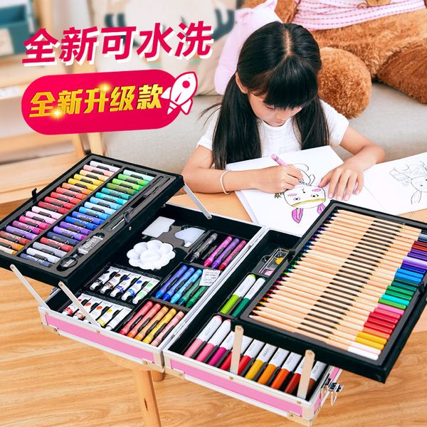 painting pens katikale painting gift box primary school students watercolor art suppli children's brush set, Black;red
painting pens katikale painting gift box primary school students watercolor art suppli children's brush set, Black;red