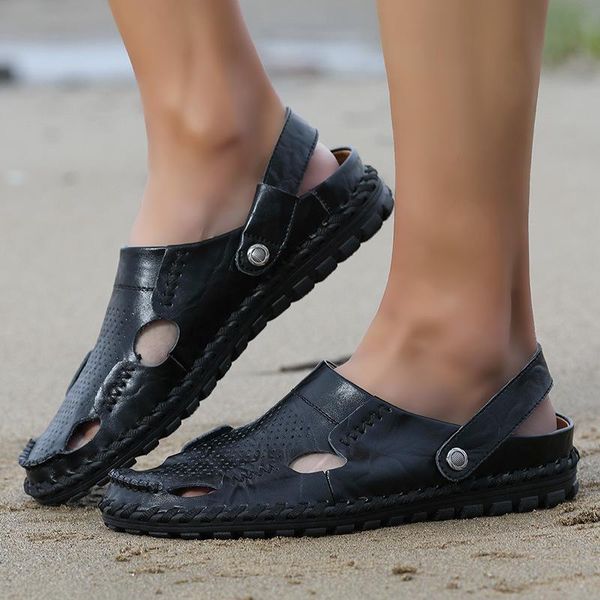 sandals summer2021 leather men outdoor beach flat comfortable fashion mens breathable water trekking shoes, Black
sandals summer2021 leather men outdoor beach flat comfortable fashion mens breathable water trekking shoes, Black