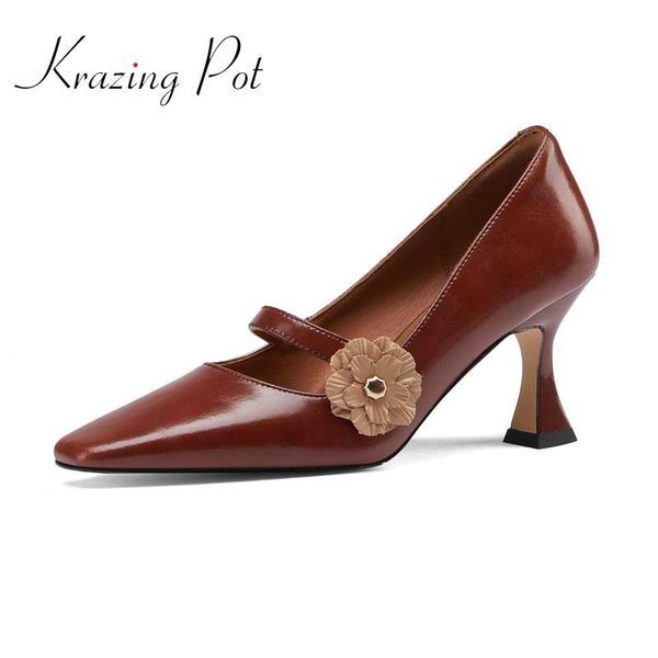 krazing pot retro fashion cow leather square toe strange high heels flower decoration elegant lady daily wear women pumps l25 dress shoes, Black
krazing pot retro fashion cow leather square toe strange high heels flower decoration elegant lady daily wear women pumps l25 dress shoes, Black