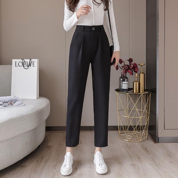 spring autumn black harem pants women's loose pocket ankle-length office ladies suit female straight trousers & capris, Black;white
spring autumn black harem pants women's loose pocket ankle-length office ladies suit female straight trousers & capris, Black;white