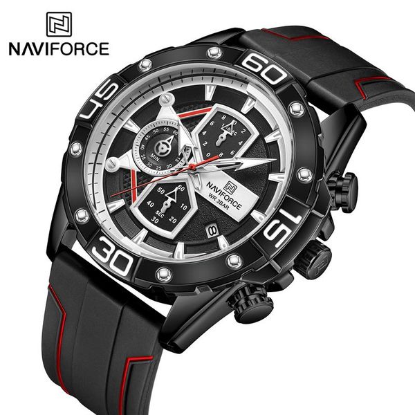 wristwatches 2021 men quartz watch naviforce fashion leisure sports style complete date luminous watches waterproof silicone wristband clock, Slivery;brown
wristwatches 2021 men quartz watch naviforce fashion leisure sports style complete date luminous watches waterproof silicone wristband clock, Slivery;brown