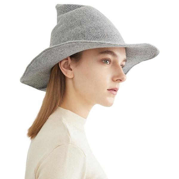 berets halloween witch hat knitting bucket hats for men and women wool knit caps foldable solid pointed cap gifts, Blue;gray
berets halloween witch hat knitting bucket hats for men and women wool knit caps foldable solid pointed cap gifts, Blue;gray