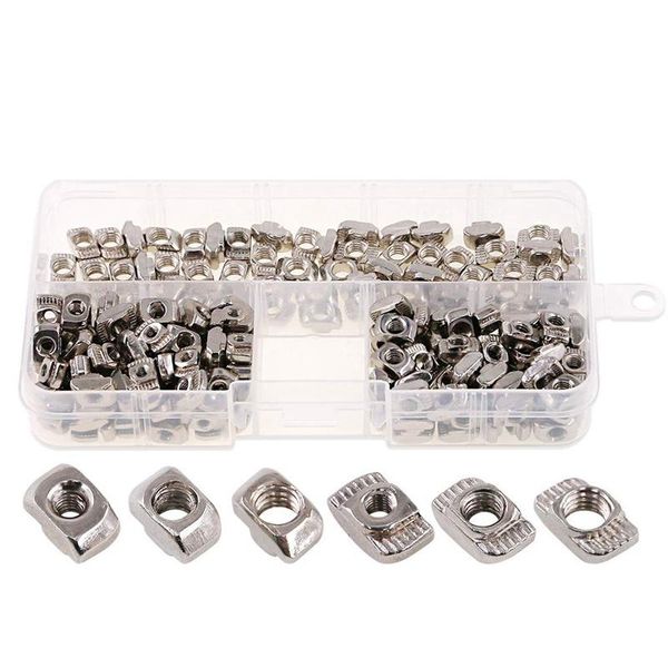 200pcs european m3 m4 m5 t-nut slot hammer head fastener nut assortment kit for t 20 series aluminum profile storage boxes & bins
200pcs european m3 m4 m5 t-nut slot hammer head fastener nut assortment kit for t 20 series aluminum profile storage boxes & bins