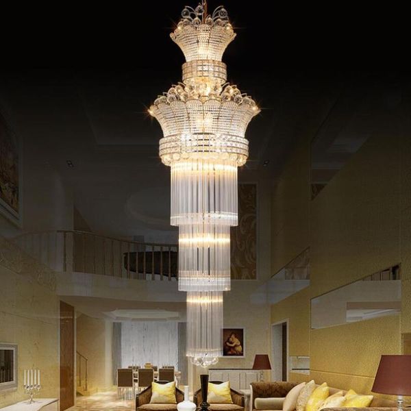 modern luxury k9 crystal chandelier stairs light 110 220v led lighting lustre el villa lobby chandeliers
modern luxury k9 crystal chandelier stairs light 110 220v led lighting lustre el villa lobby chandeliers