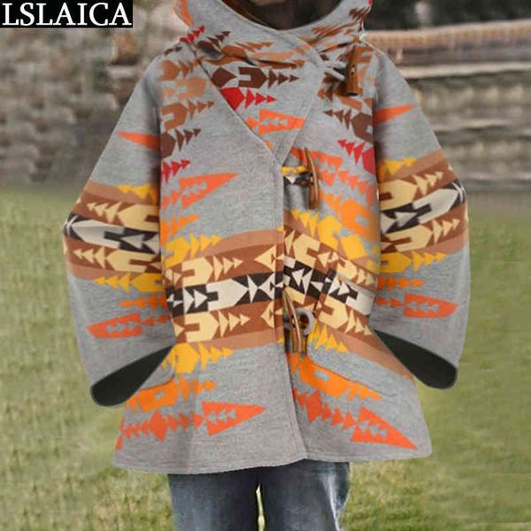 coats and jackets women print hooded flare sleeve lady winter coat outerwear casual autumn loose pocket overcoat abrigos mujer 210520, Black
coats and jackets women print hooded flare sleeve lady winter coat outerwear casual autumn loose pocket overcoat abrigos mujer 210520, Black