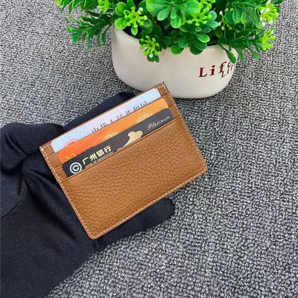 new layer togo leather small litchi pattern card bag simple mini portable zero wallet purses luxury outlet, Brown;gray
new layer togo leather small litchi pattern card bag simple mini portable zero wallet purses luxury outlet, Brown;gray