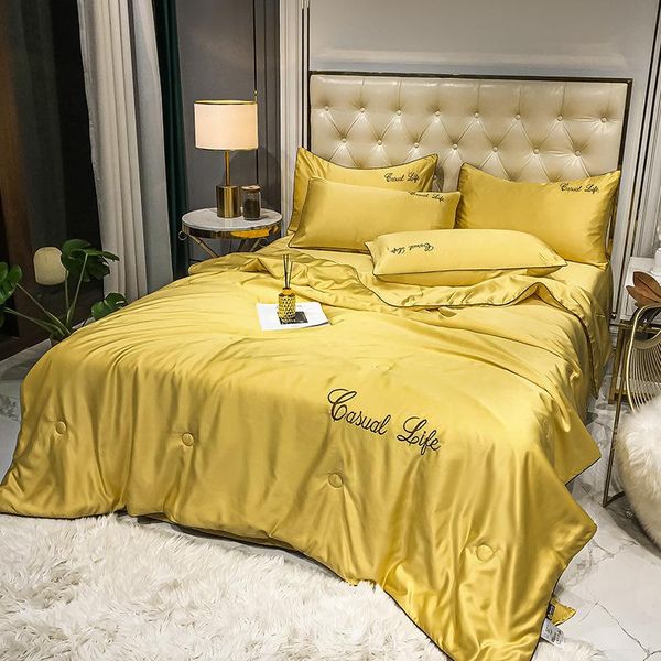 luxury silk quilts summer thin quilt air conditioner comforter blanket suitable for children comforters & sets
luxury silk quilts summer thin quilt air conditioner comforter blanket suitable for children comforters & sets