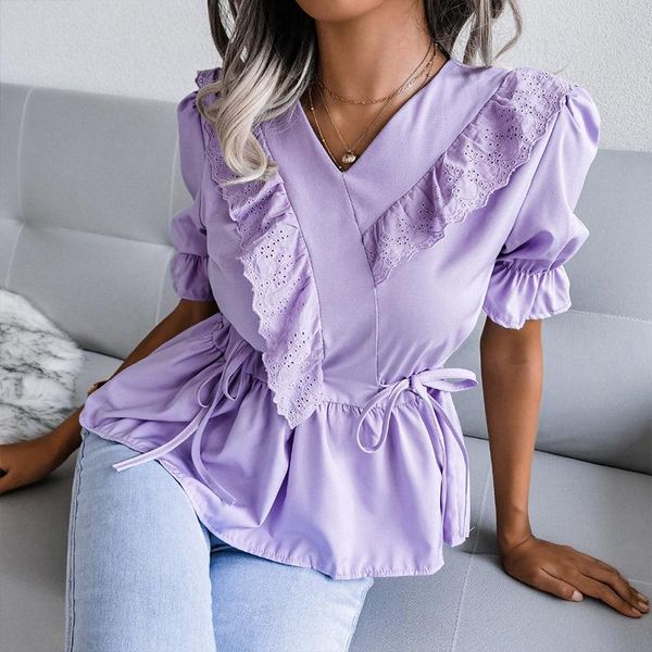women's blouses & shirts summer women elegant lace ruffle patchwork blouse spring fashion slim waist tie-up lady casual chiffon solid, White
women's blouses & shirts summer women elegant lace ruffle patchwork blouse spring fashion slim waist tie-up lady casual chiffon solid, White