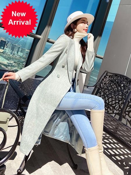 women's jackets trench coat 2021 mid-length autumn high-end temperament all-match waist slimming hepburn style, Black;brown
women's jackets trench coat 2021 mid-length autumn high-end temperament all-match waist slimming hepburn style, Black;brown