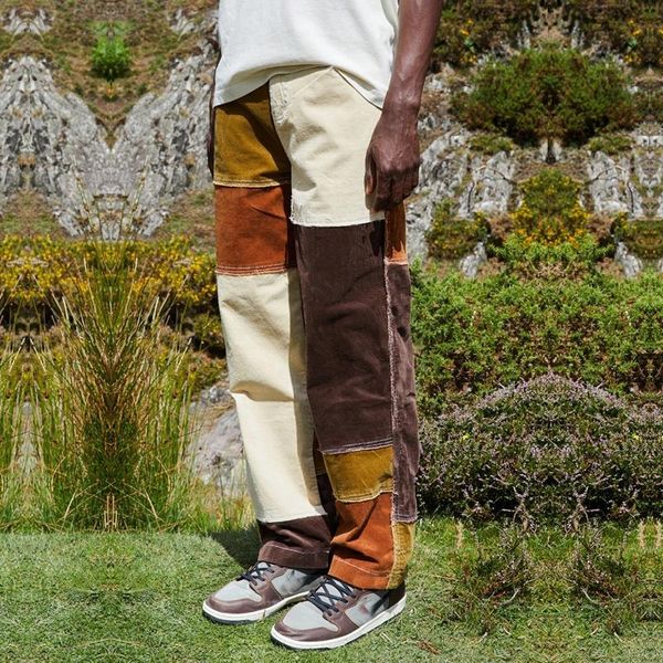 men splice casual straight tassel patchwork jeans trousers fashion streetwear loose hip hop denim men's pants, Black
men splice casual straight tassel patchwork jeans trousers fashion streetwear loose hip hop denim men's pants, Black