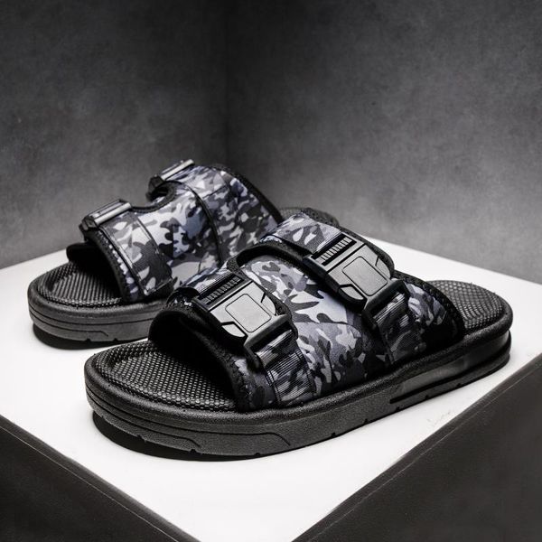 slippers men beach sandals 2021 summer fashion male vietnam shoes breathable lightweight slides camouflage pantuflas de hombre, Black
slippers men beach sandals 2021 summer fashion male vietnam shoes breathable lightweight slides camouflage pantuflas de hombre, Black