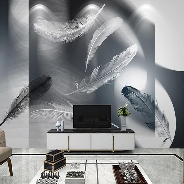 wallpapers custom mural wallpaper 3d abstract geometric grey feather living room tv sofa bedroom home decor self-adhesive waterproof
wallpapers custom mural wallpaper 3d abstract geometric grey feather living room tv sofa bedroom home decor self-adhesive waterproof