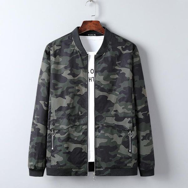 autumn men's fattening plus size fashion casual camouflage printed baseball collar jacket young coat jackets, Black;brown
autumn men's fattening plus size fashion casual camouflage printed baseball collar jacket young coat jackets, Black;brown