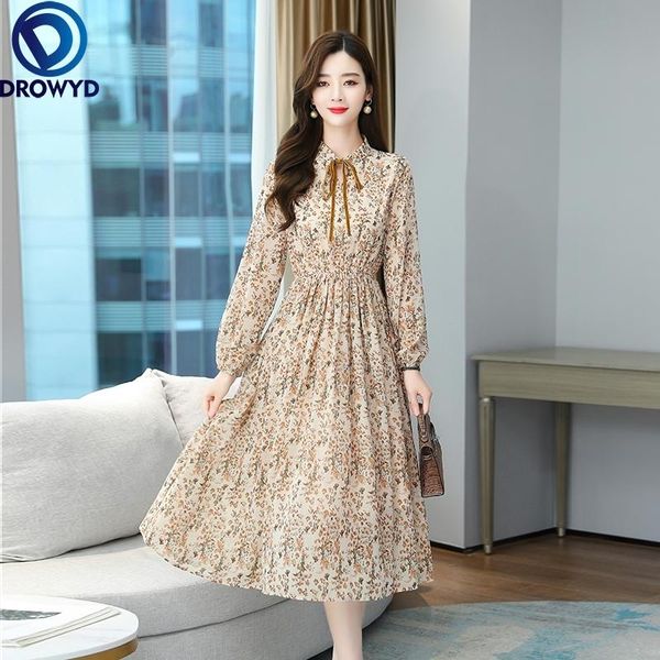casual dresses autumn elegant floral print midi dress women long-sleeve bow pleated chic high waist fashion bodycon party vestidos, Black;gray
casual dresses autumn elegant floral print midi dress women long-sleeve bow pleated chic high waist fashion bodycon party vestidos, Black;gray