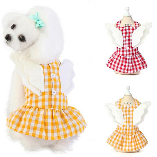 dog apparel summer angel wings puppy dress cotton plaid pet dresses for small dogs yorkshire maltese cat skirt pets clothes robe chien
dog apparel summer angel wings puppy dress cotton plaid pet dresses for small dogs yorkshire maltese cat skirt pets clothes robe chien