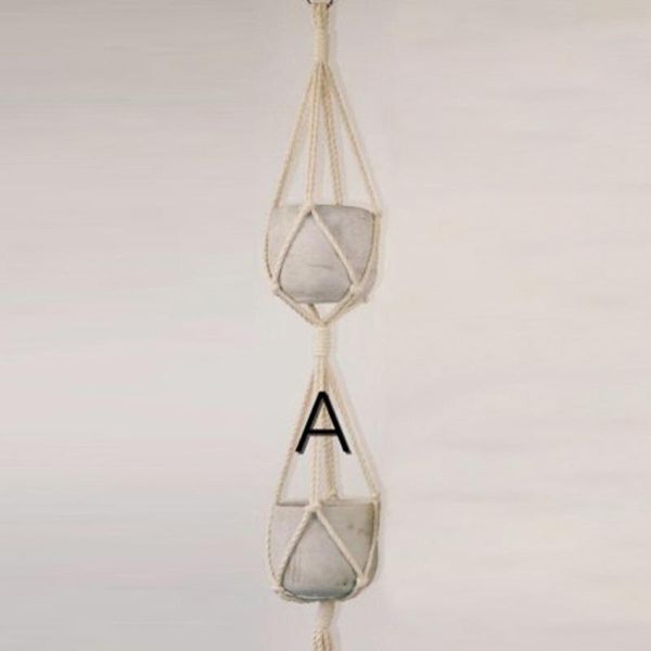 handcraft braided rope macrame hanging basket flowers pot holder plants hanger planters & pots
handcraft braided rope macrame hanging basket flowers pot holder plants hanger planters & pots
