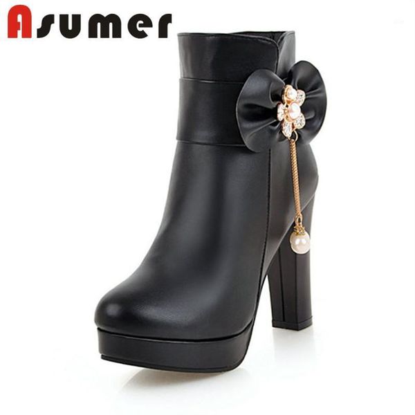 boots asumer 2021 trendy temperament ankle for women solid daily round toe zip bowknot high heels1, Black
boots asumer 2021 trendy temperament ankle for women solid daily round toe zip bowknot high heels1, Black
