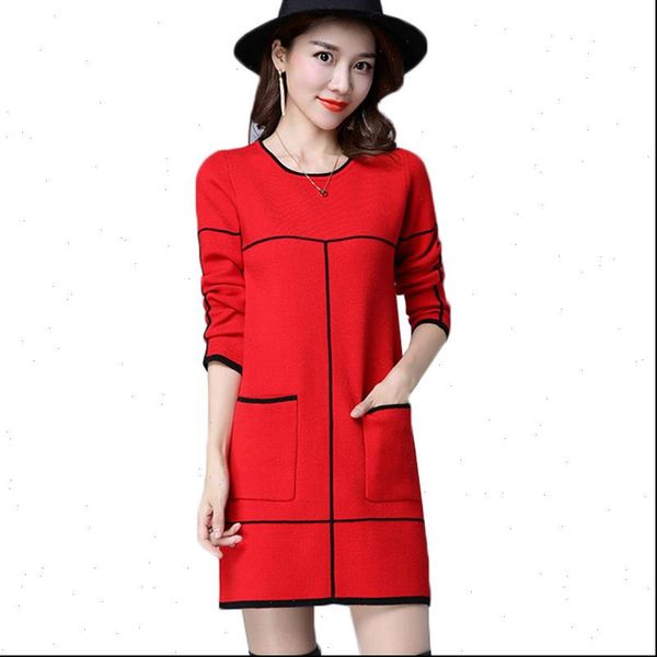 women knit sweater pullover autumn winter clothes o neck long sleeve medium bottom casual female aa331, White;black
women knit sweater pullover autumn winter clothes o neck long sleeve medium bottom casual female aa331, White;black