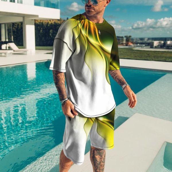 men's tracksuits 2021 summer male casual suit simple type t-shirt short sleeve+shorts match the same color variety gradient style, Gray
men's tracksuits 2021 summer male casual suit simple type t-shirt short sleeve+shorts match the same color variety gradient style, Gray